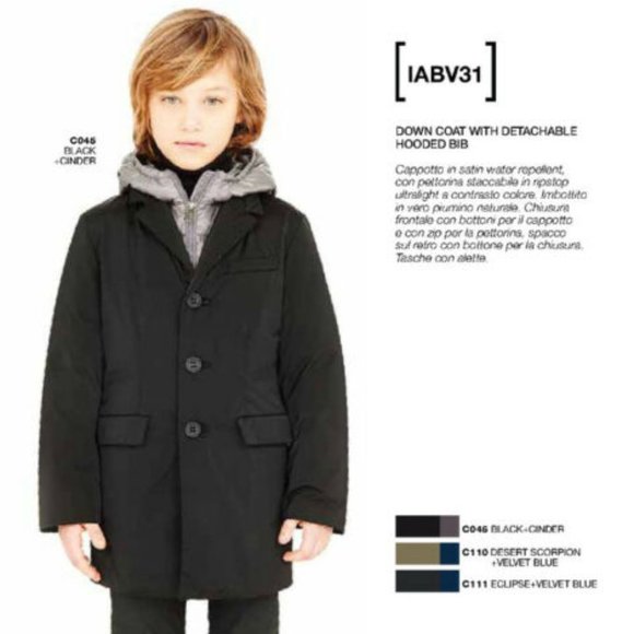 Add Down Boy's Down Coat Size 2XS
